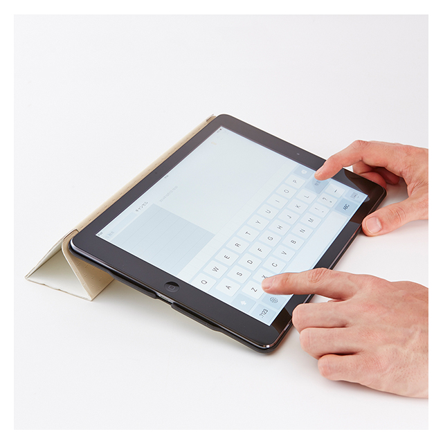 【iPad Air2 ケース】スマートフリップケース サウンドホーン付き(3 つ折りフリップ) [ホワイト]サブ画像