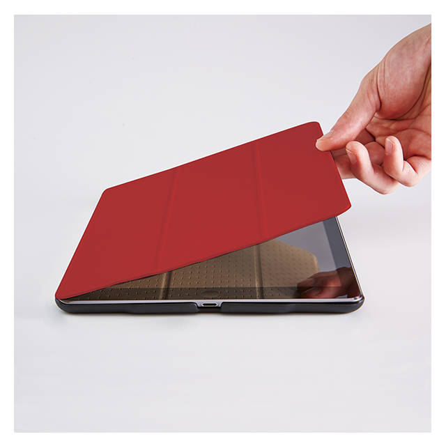 【iPad Air2 ケース】スマートフリップケース サウンドホーン付き(3 つ折りフリップ) [ピンク]サブ画像