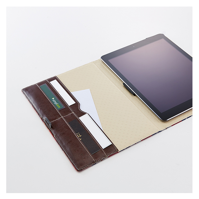 【iPad Air2 ケース】カードポケットスマートフリップノート (キャンパスボーダー)サブ画像