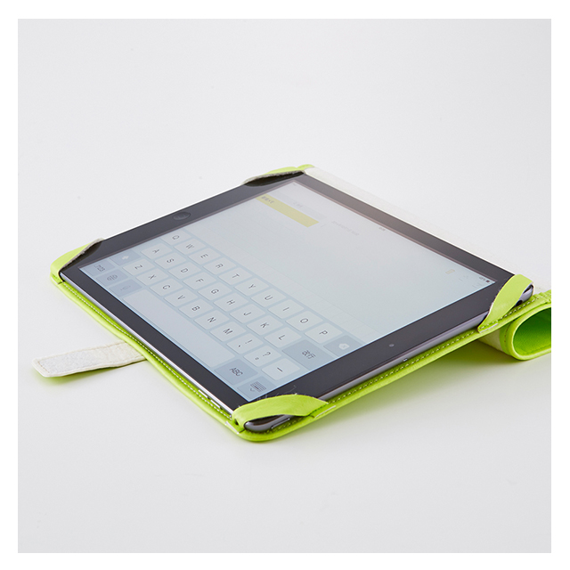 【iPad Air2 ケース】超軽量フリップノートケース (グリーン)サブ画像