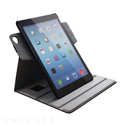 【iPad Air2 ケース】ソフトレザーカバー(360度回転タイプ) ブラック