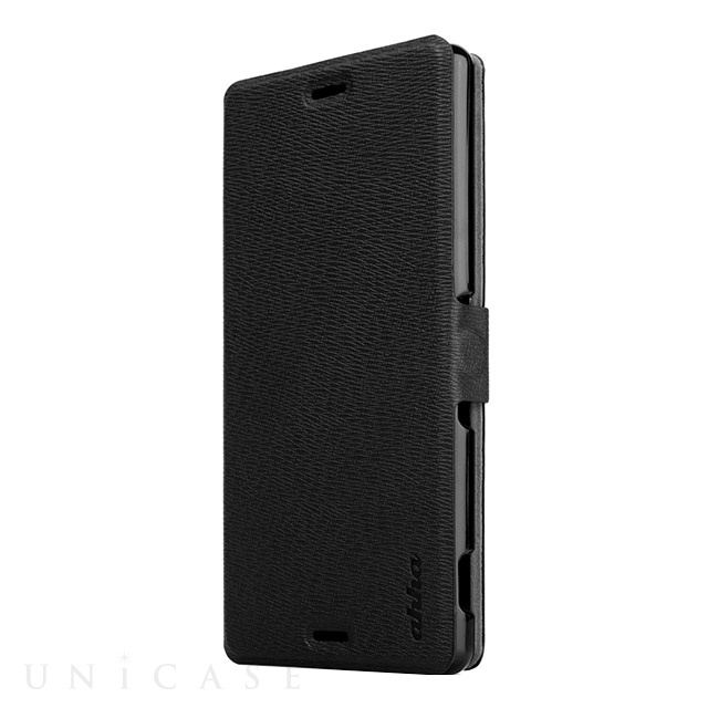 【XPERIA Z3 ケース】Flip Case REILY Black 