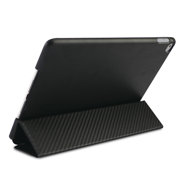 【iPad Air2 ケース】CarbonLook SHELL with Front cover (カーボンブラック)goods_nameサブ画像