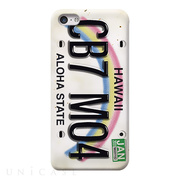 【iPhoneSE(第1世代)/5s/5 ケース】CollaBornデザインケース (Numberplate[Hawaii])