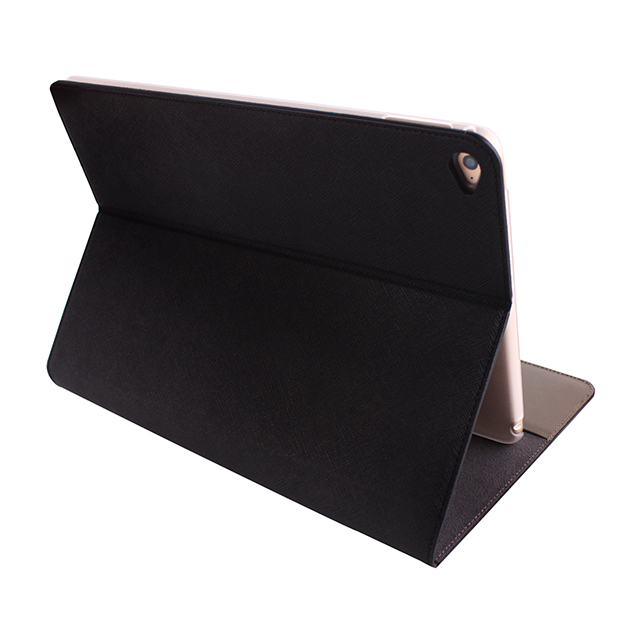 【iPad Air2 ケース】Saffiano Flip Case (シックブラック)サブ画像