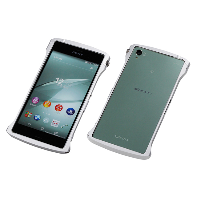 【XPERIA Z3 ケース】CLEAVE Chrono Aluminum Bumper Silverサブ画像