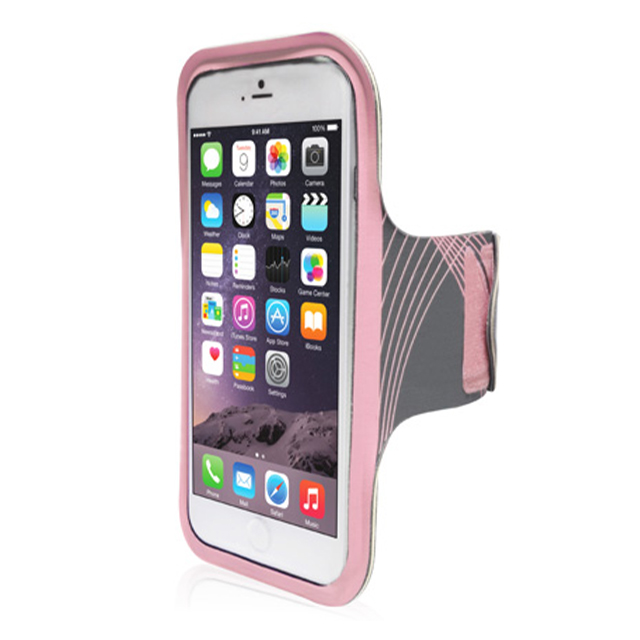 【iPhone6 ケース】Neoprene Armband with Cable Management (ピンク)サブ画像