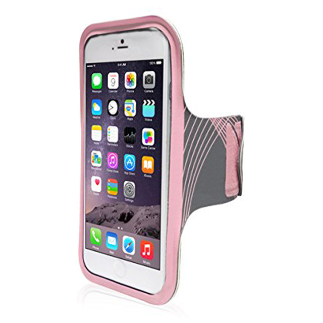 【iPhone6 Plus ケース】Neoprene Armband with Cable Management (ピンク)サブ画像