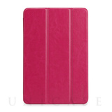 【iPad mini3/2/1 ケース】LeatherLook SHELL with Front cover for iPad mini ローズピンク