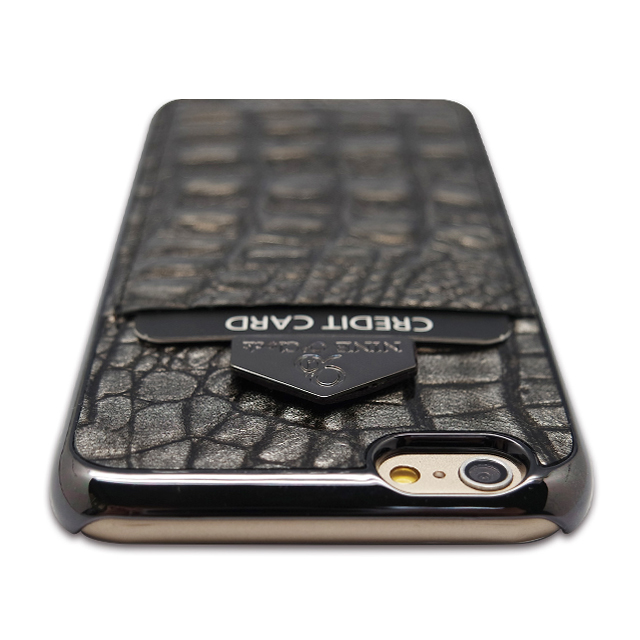【iPhone6s/6 ケース】i-Pocket (Premium Croco チョコシルバー)サブ画像