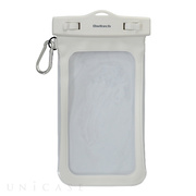 【スマホポーチ】Waterproof iPhone/SmartPhone Case(カラビナ付) (ホワイト)