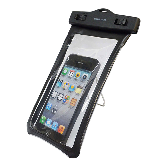 Waterproof iPhone/SmartPhone Case(クリップ＆スタンド付) (ブラック)サブ画像