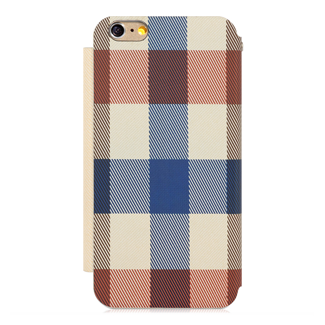 【iPhone6s/6 ケース】Fashion Flip Case CONRAN Creamy Checkerサブ画像