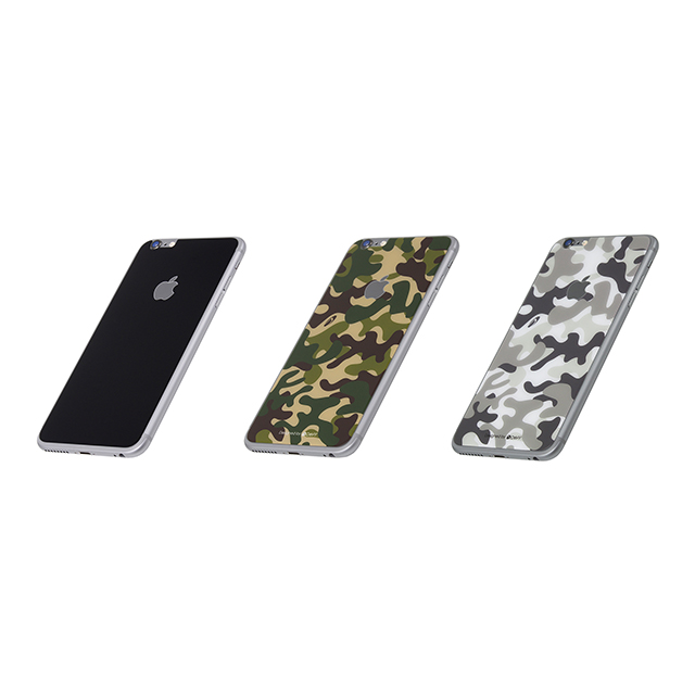 【iPhone6s Plus/6 Plus フィルム】High Grade Glass Screen Protector カモフラージュ Woodland 背面プレートgoods_nameサブ画像