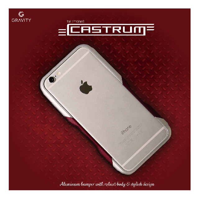 【iPhone6s/6 ケース】CASTRUM (シルバー×レッド)サブ画像