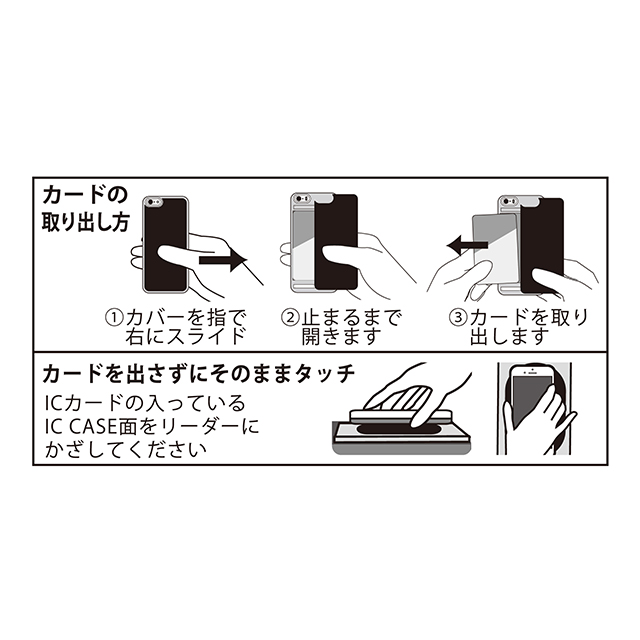 【iPhone6s/6 ケース】IC-CASE (ブラック)goods_nameサブ画像