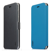 【iPhone6s/6 ケース】Dual Face Flip Case SYKES BASIC Space Grey/Ocean Blue