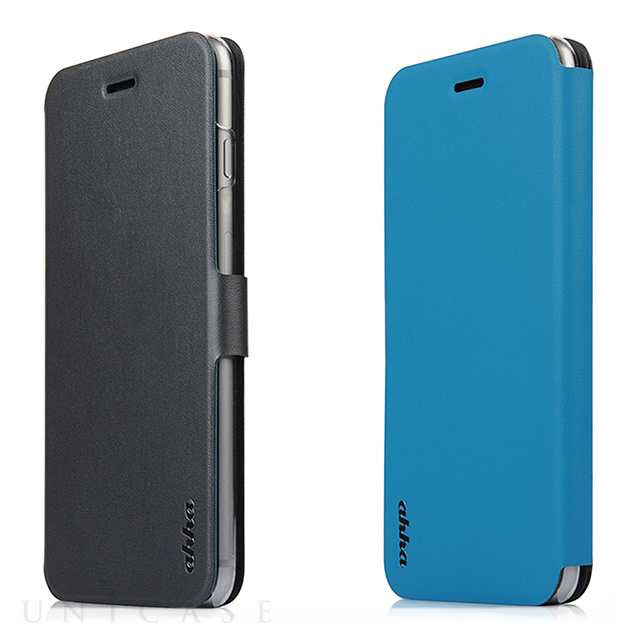 【iPhone6s Plus/6 Plus ケース】Dual Face Flip Case SYKES BASIC Space Grey/Ocean Blue