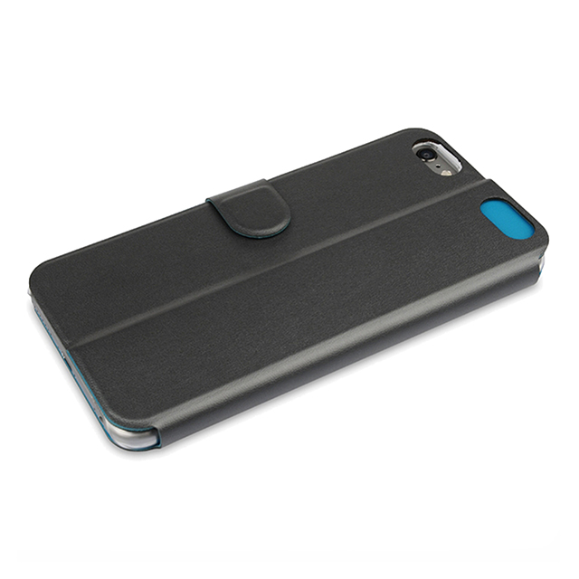 【iPhone6s/6 ケース】Dual Face Flip Case SYKES BASIC Space Grey/Ocean Blueサブ画像