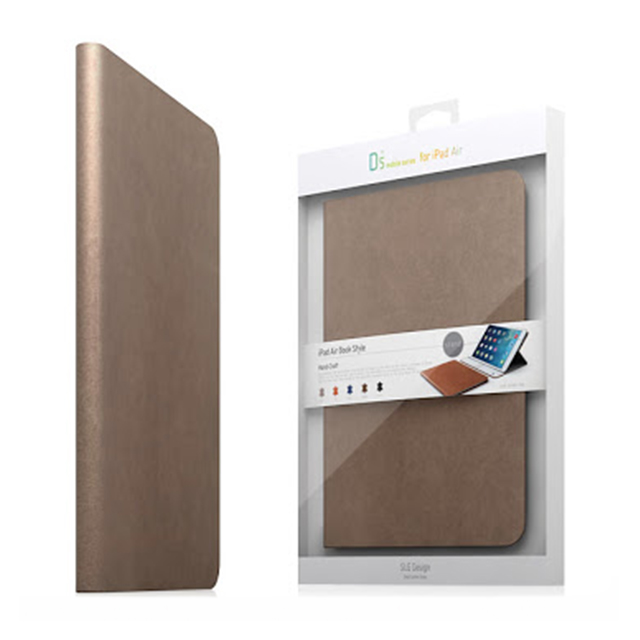 【iPad Air2 ケース】D5 Calf Skin Leather Diary ベージュサブ画像