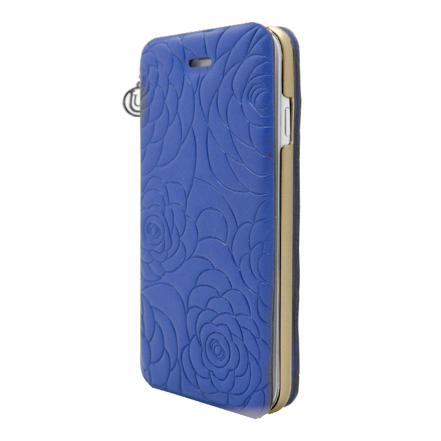 【iPhone6s/6 ケース】Chamelia Leather Folio Hard Shell Blue Metallicサブ画像