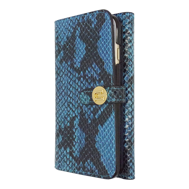 【iPhone6s/6 ケース】Luxe Exotic Female Wallet Snake (Blue)goods_nameサブ画像