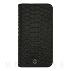 【iPhone6s/6 ケース】Luxe Exotic Croc Folio Wallet- Unisex/Men Black