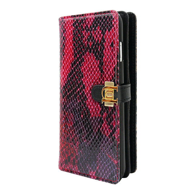 【iPhone6s/6 ケース】Luxe Exotic Slider Leather Wallet Snake (Red)サブ画像