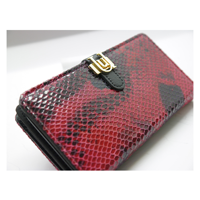 【iPhone6s Plus/6 Plus ケース】Luxe Exotic Slider Leather Wallet (Snake Red)サブ画像