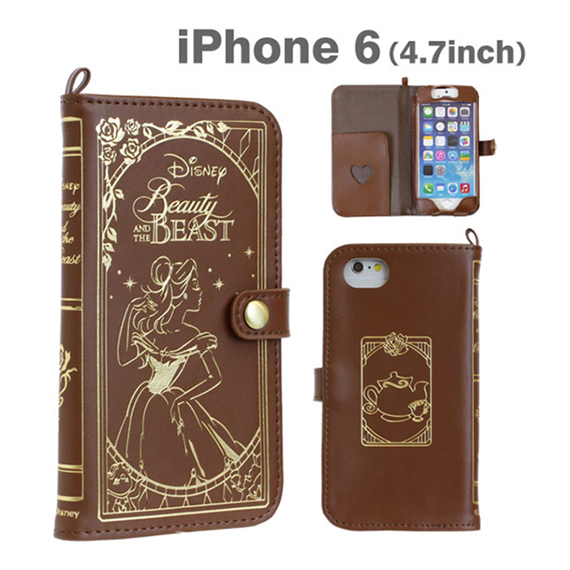 【iPhone6s/6 ケース】ディズニーキャラクター/Old Book Case(美女と野獣)サブ画像