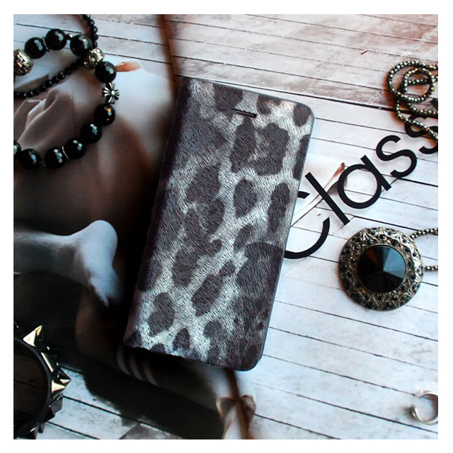 【iPhone6s/6 ケース】Leopard Diary (スノー)サブ画像