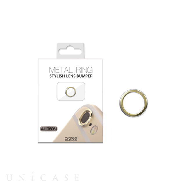 【iPhone6s/6】Metal Ring (ゴールド)