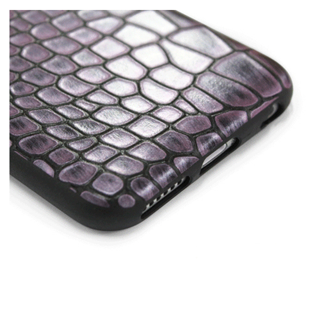 【iPhone6 ケース】TWINKLE-i6 NATURAL LEATHER CROCO SKIN (バイオレット)goods_nameサブ画像