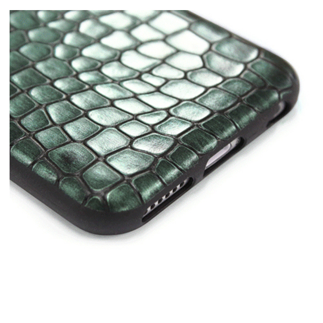 【iPhone6 ケース】TWINKLE-i6 NATURAL LEATHER CROCO SKIN (フォレスト)サブ画像
