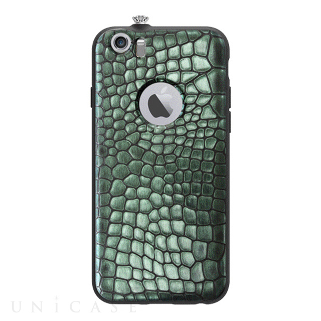 【iPhone6 ケース】TWINKLE-i6 NATURAL LEATHER CROCO SKIN (フォレスト)