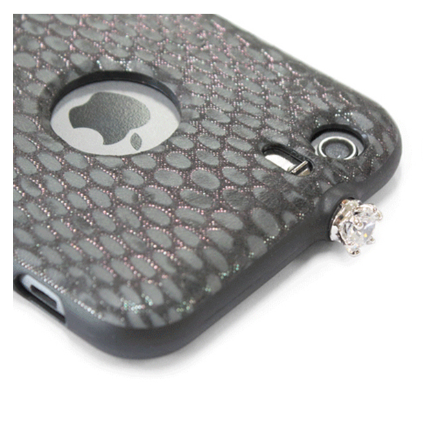 【iPhone6 Plus ケース】TWINKLE-i6+ NATURAL LEATHER SNAKE SKIN (スペースグレー)サブ画像