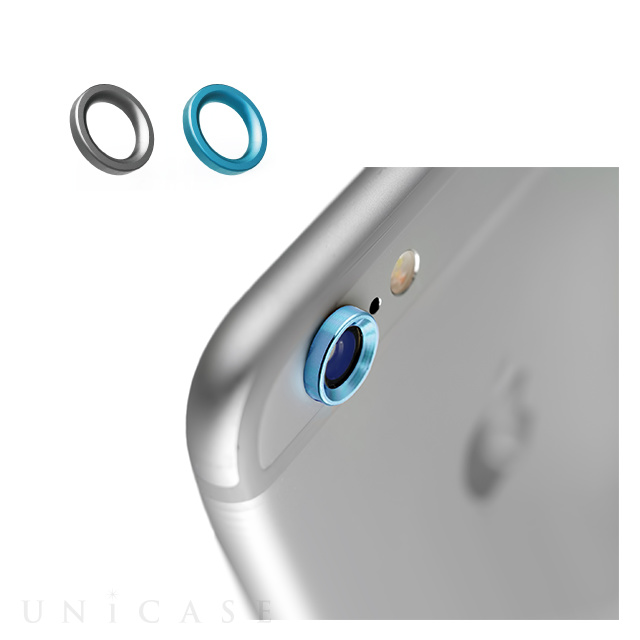 【iPhone6】iCamera PROTECTOR グレイ＆ブルー