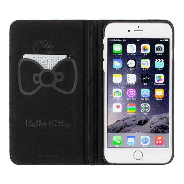 【iPhone6s Plus/6 Plus ケース】Hello Kitty キルティングケース ブラックサブ画像