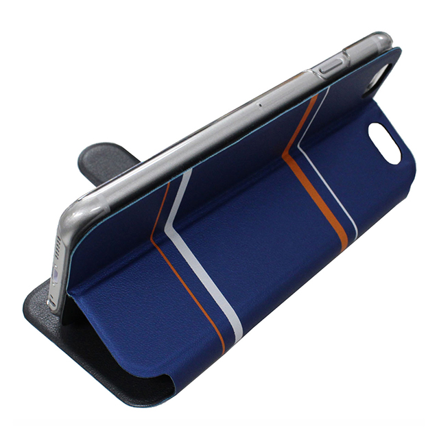 【iPhone6s Plus/6 Plus ケース】Dual Face Flip Case SYKES MIX Blue Checker/Space Greyサブ画像