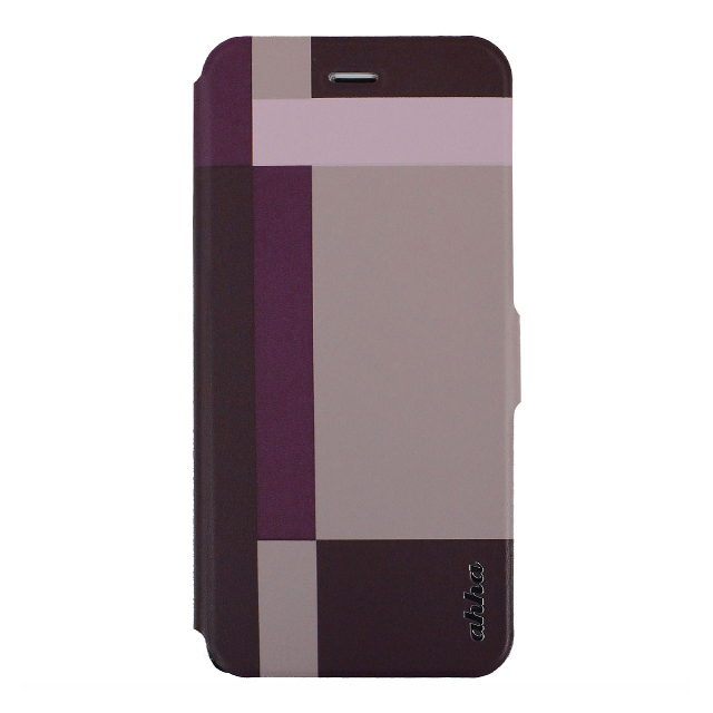 【iPhone6s Plus/6 Plus ケース】Dual Face Flip Case SYKES MIX Purple Checker/Metallic Redgoods_nameサブ画像