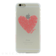 【iPhone6 Plus ケース】Keith Haring Collection Ice Case Heart/Clear x Red