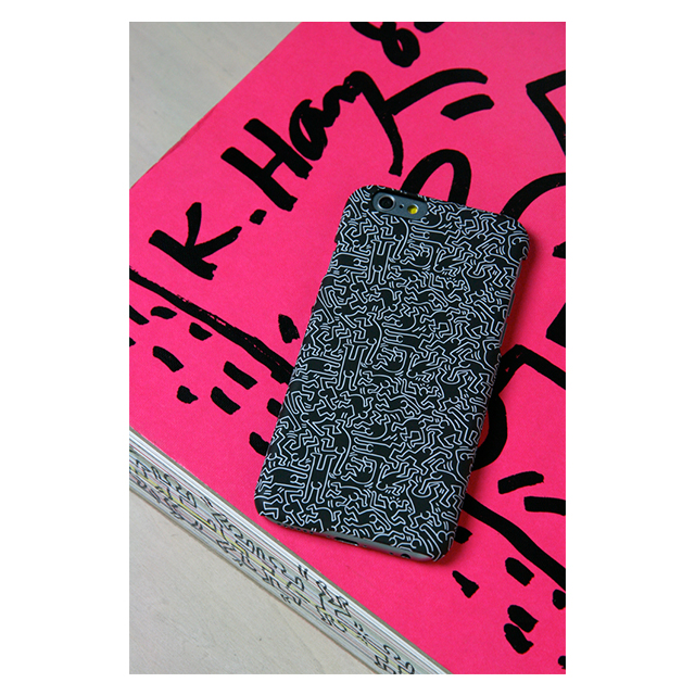 【iPhone6 ケース】Keith Haring Collection Hard Case People/Black x Whiteサブ画像
