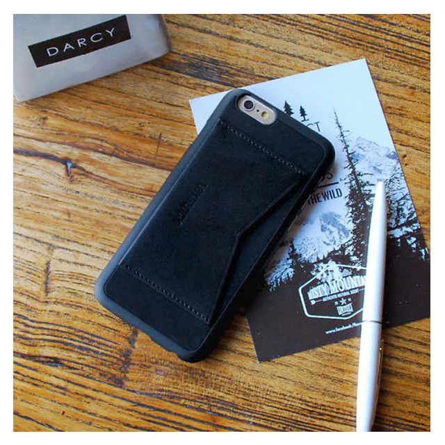 【iPhone6s/6 ケース】Leather Pocket Bar (ブラック)goods_nameサブ画像