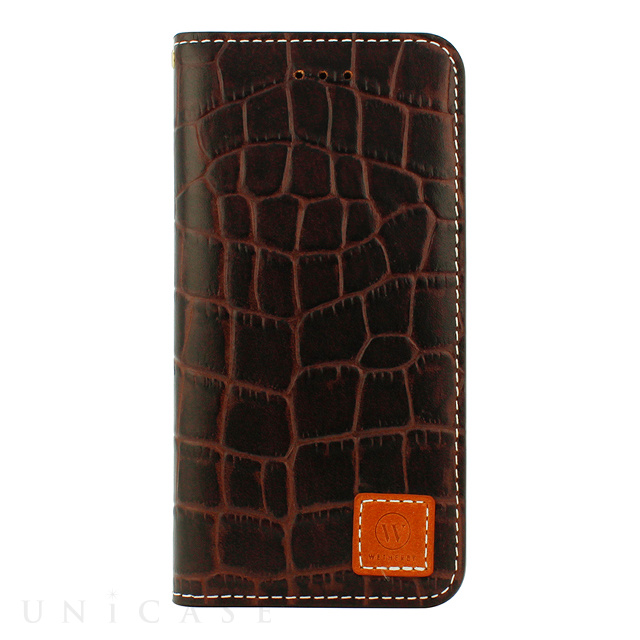 【iPhone6s/6 ケース】DESIGNSKIN WETHERBY・Premium Croco (Dark Brown)