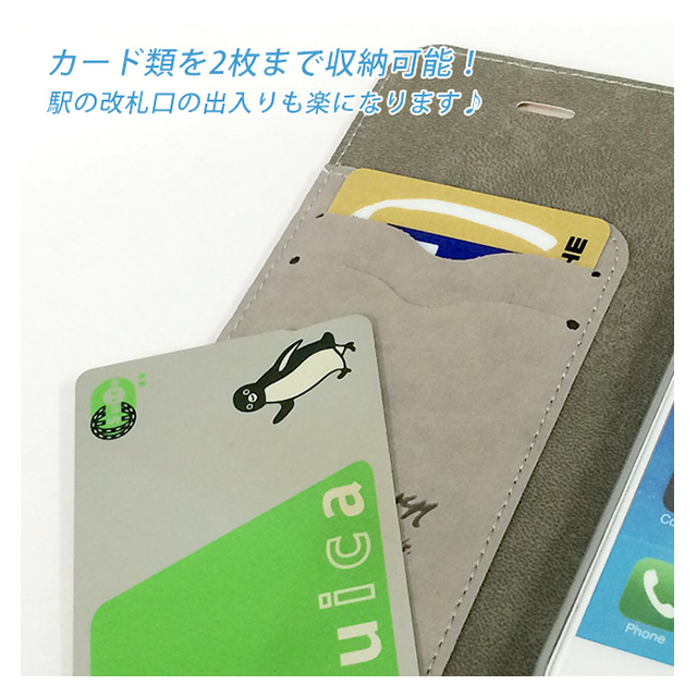 【iPhone6s/6 ケース】Collabone Folioケース 大きな水色お花goods_nameサブ画像