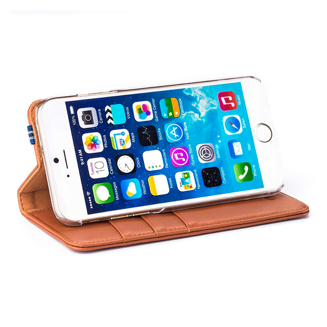 【iPhone6s/6 ケース】Bzone Series Book Style Case (Brown/Blue Elastic)goods_nameサブ画像