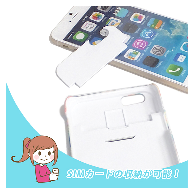 【iPhone6s/6 ケース】Collabone iCompactケース ちょうちょリボン白サブ画像