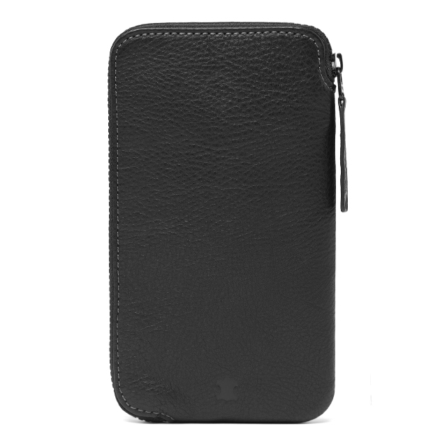 【iPhone6 Plus ケース】Leather Zip Wallet (Black)サブ画像