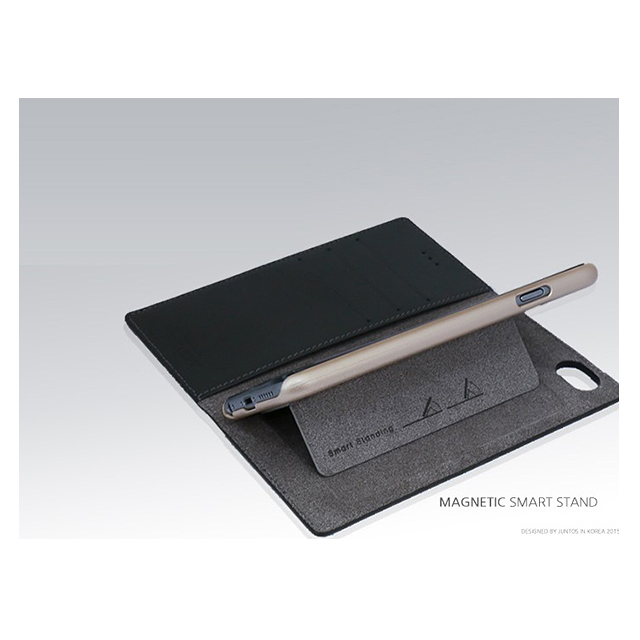 【iPhone6s Plus/6 Plus ケース】Smart stand Diaryケース (ブラック)goods_nameサブ画像