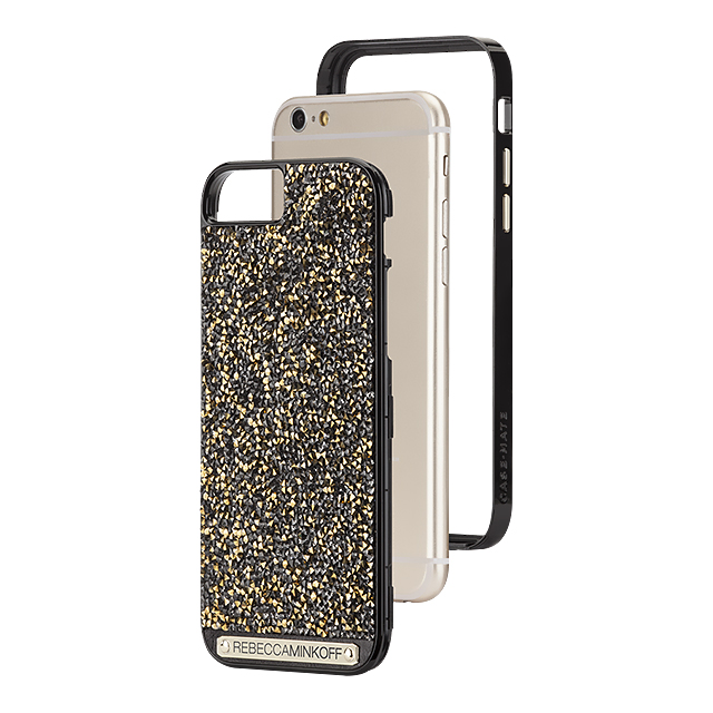 【iPhone6s/6 ケース】REBECCAMINKOFF Gold Brilliance Black Gloss/Gold Crystalsgoods_nameサブ画像
